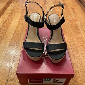 Merona Wedge Black Sandles